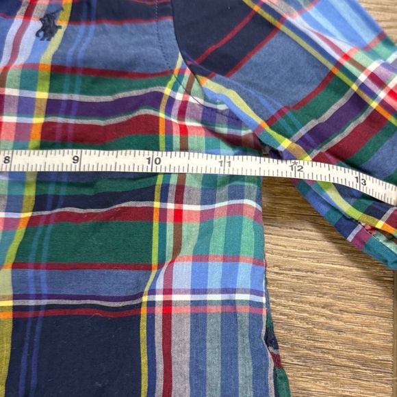 Polo Ralph Lauren Toddler Boy's Plaid Button Down Size 18 M Long Sleeve - Picture 5 of 11